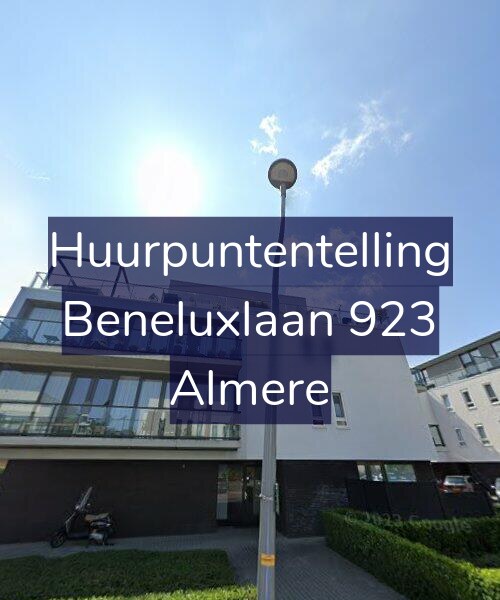 Foto gevel Huurpuntentelling voor Beneluxlaan 923, Almere