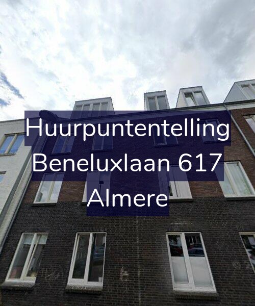 Foto gevel Huurpuntentelling voor Beneluxlaan 617, Almere