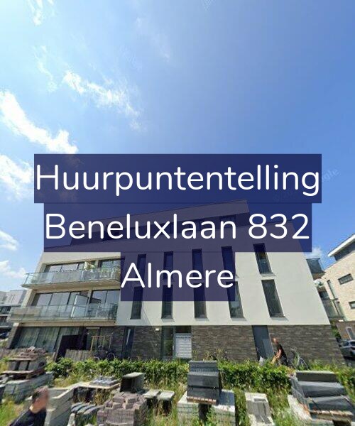 Foto gevel Huurpuntentelling voor Beneluxlaan 832, Almere