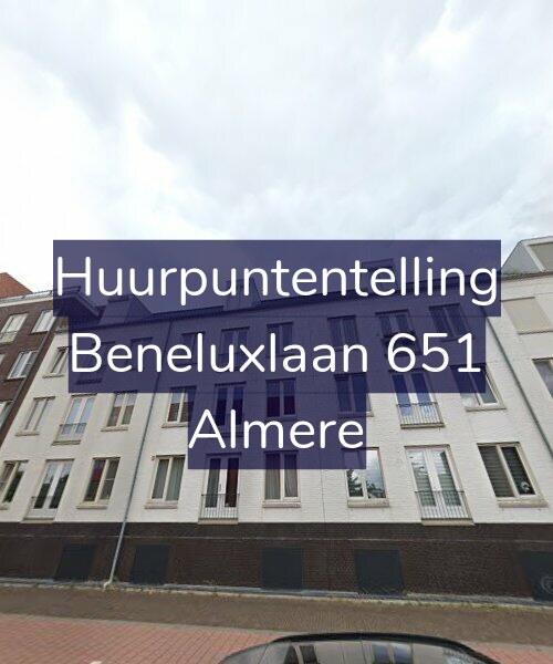 Foto gevel Huurpuntentelling voor Beneluxlaan 651, Almere