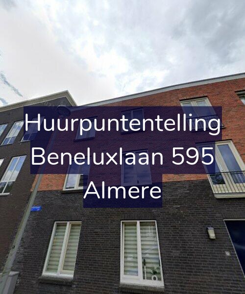 Foto gevel Huurpuntentelling voor Beneluxlaan 595, Almere