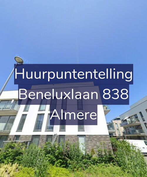 Foto gevel Huurpuntentelling voor Beneluxlaan 838, Almere