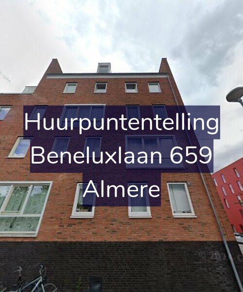 Foto gevel Huurpuntentelling voor Beneluxlaan 659, Almere