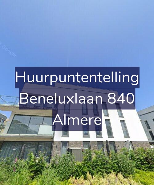 Foto gevel Huurpuntentelling voor Beneluxlaan 840, Almere