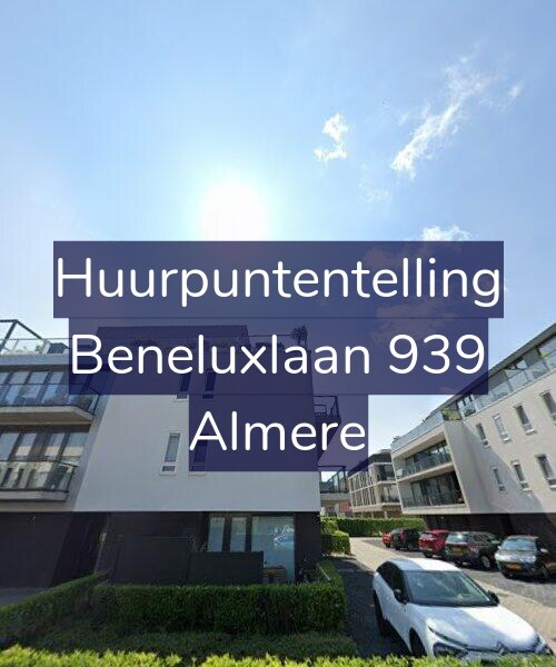Foto gevel Huurpuntentelling voor Beneluxlaan 939, Almere