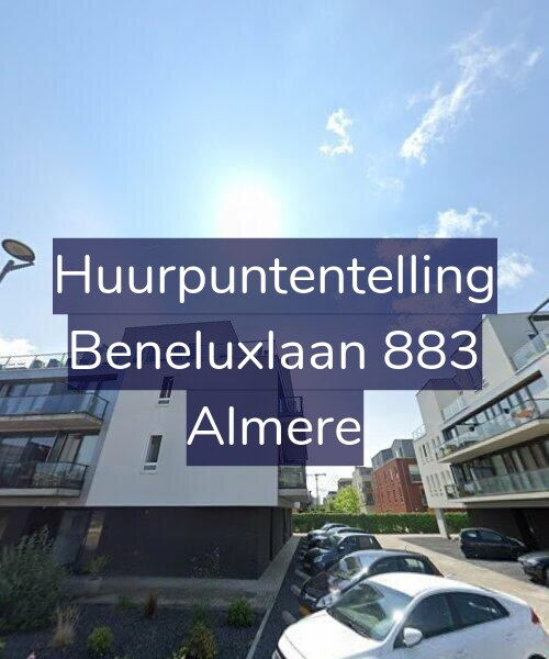Foto gevel Huurpuntentelling voor Beneluxlaan 883, Almere
