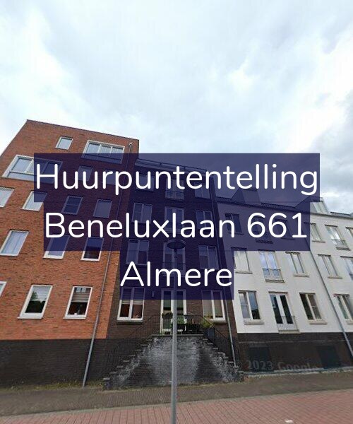 Foto gevel Huurpuntentelling voor Beneluxlaan 661, Almere