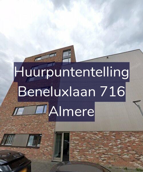 Foto gevel Huurpuntentelling voor Beneluxlaan 716, Almere