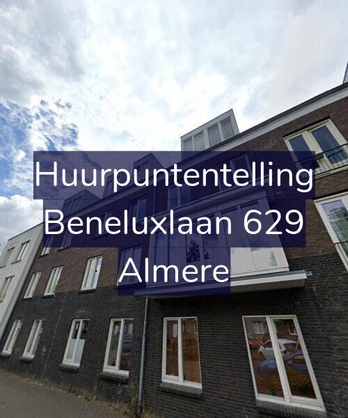 Foto gevel Huurpuntentelling voor Beneluxlaan 629, Almere