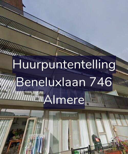 Foto gevel Huurpuntentelling voor Beneluxlaan 746, Almere