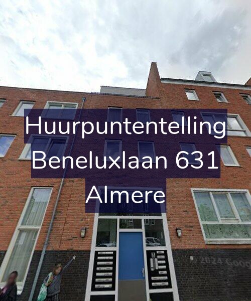 Foto gevel Huurpuntentelling voor Beneluxlaan 631, Almere
