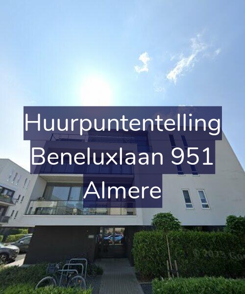 Foto gevel Huurpuntentelling voor Beneluxlaan 951, Almere