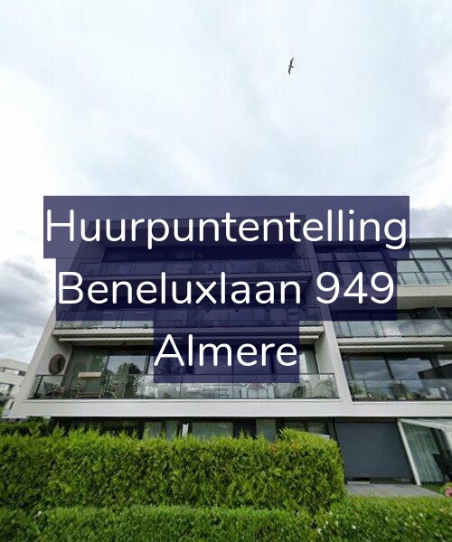 Foto gevel Huurpuntentelling voor Beneluxlaan 949, Almere