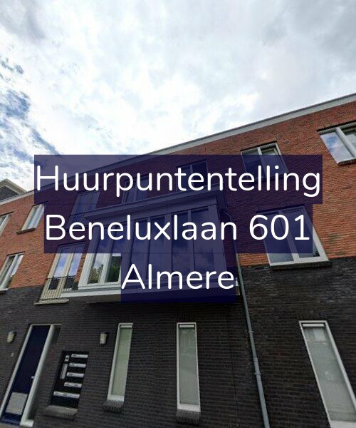 Foto gevel Huurpuntentelling voor Beneluxlaan 601, Almere