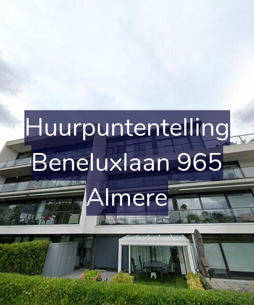 Foto gevel Huurpuntentelling voor Beneluxlaan 965, Almere
