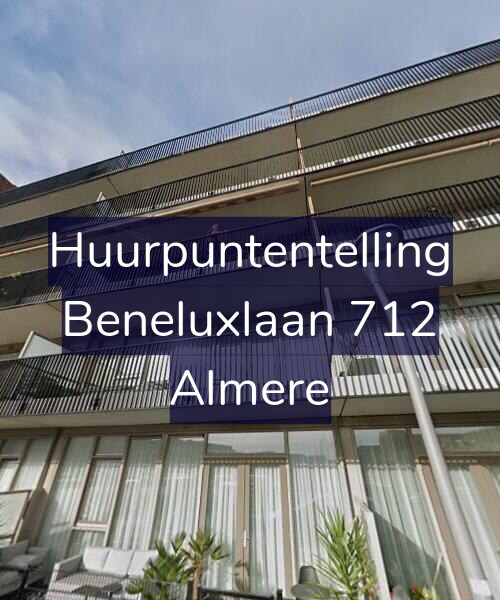 Foto gevel Huurpuntentelling voor Beneluxlaan 712, Almere