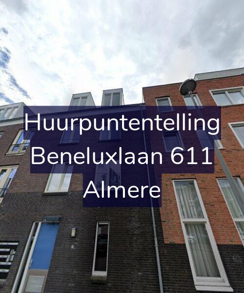Foto gevel Huurpuntentelling voor Beneluxlaan 611, Almere