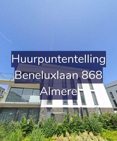 Foto gevel Huurpuntentelling voor Beneluxlaan 868, Almere