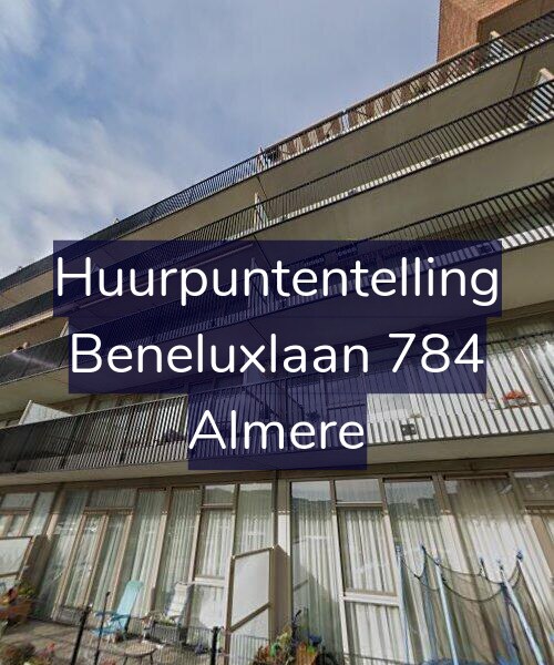 Foto gevel Huurpuntentelling voor Beneluxlaan 784, Almere