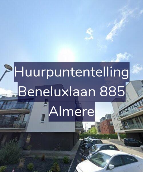 Foto gevel Huurpuntentelling voor Beneluxlaan 885, Almere