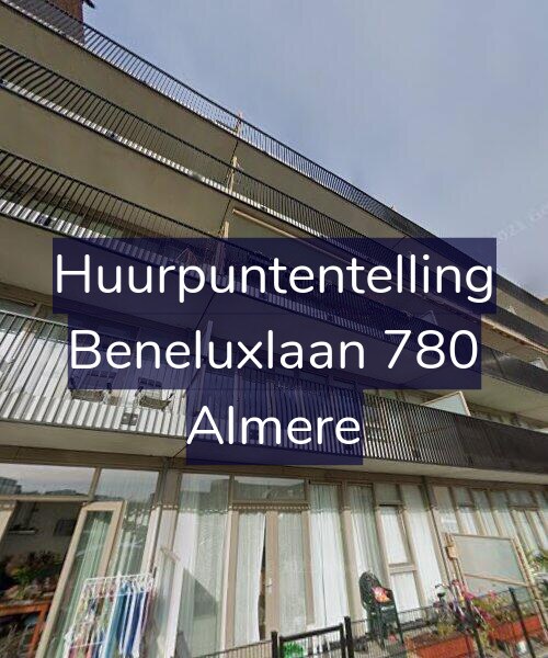 Foto gevel Huurpuntentelling voor Beneluxlaan 780, Almere