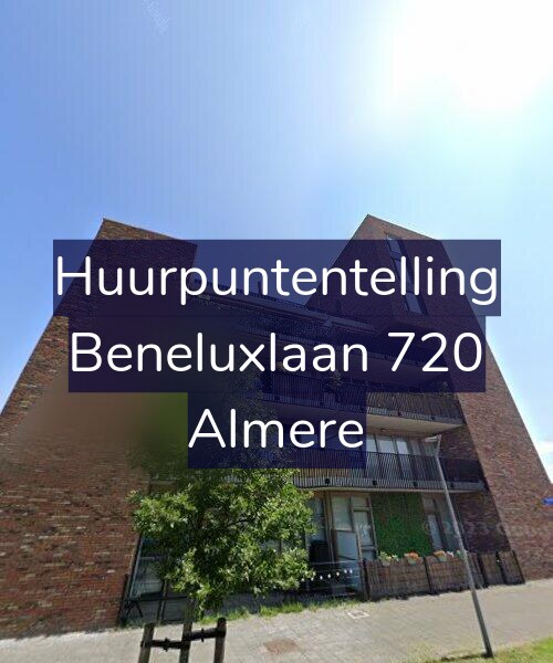 Foto gevel Huurpuntentelling voor Beneluxlaan 720, Almere
