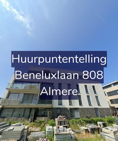Foto gevel Huurpuntentelling voor Beneluxlaan 808, Almere