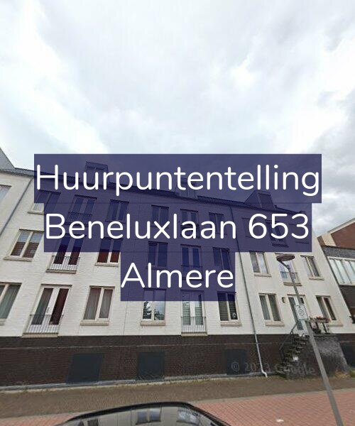 Foto gevel Huurpuntentelling voor Beneluxlaan 653, Almere