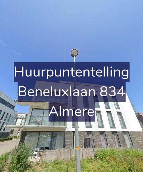 Foto gevel Huurpuntentelling voor Beneluxlaan 834, Almere