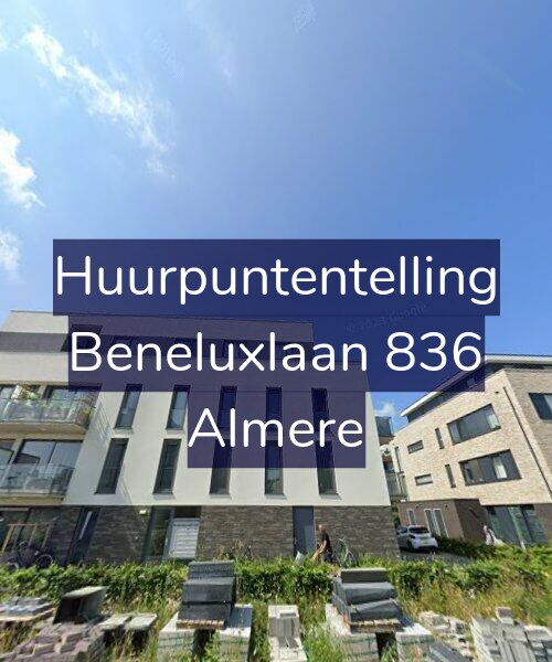 Foto gevel Huurpuntentelling voor Beneluxlaan 836, Almere