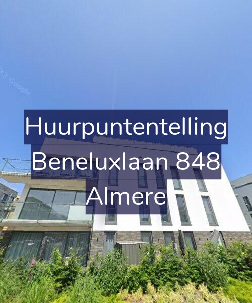 Foto gevel Huurpuntentelling voor Beneluxlaan 848, Almere