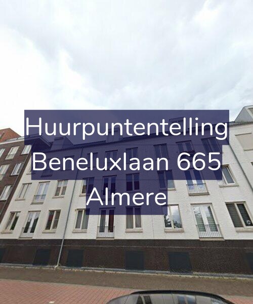 Foto gevel Huurpuntentelling voor Beneluxlaan 665, Almere