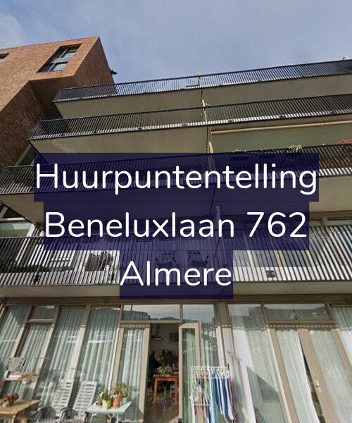 Foto gevel Huurpuntentelling voor Beneluxlaan 762, Almere