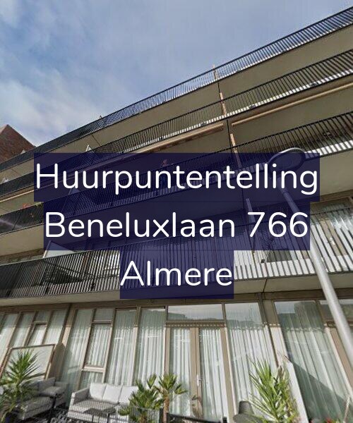 Foto gevel Huurpuntentelling voor Beneluxlaan 766, Almere