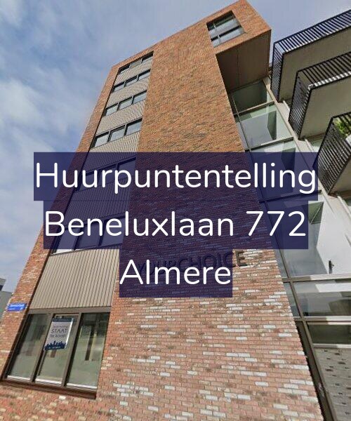 Foto gevel Huurpuntentelling voor Beneluxlaan 772, Almere