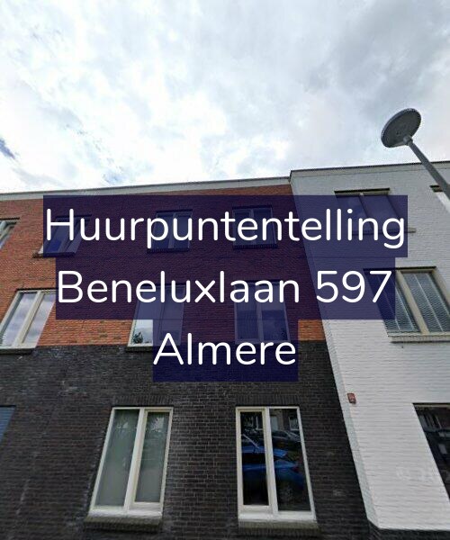 Foto gevel Huurpuntentelling voor Beneluxlaan 597, Almere
