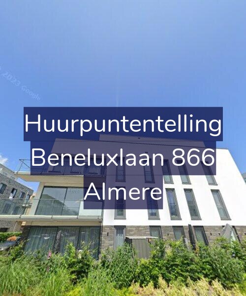 Foto gevel Huurpuntentelling voor Beneluxlaan 866, Almere