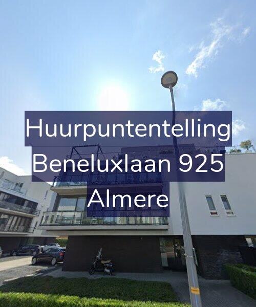 Foto gevel Huurpuntentelling voor Beneluxlaan 925, Almere