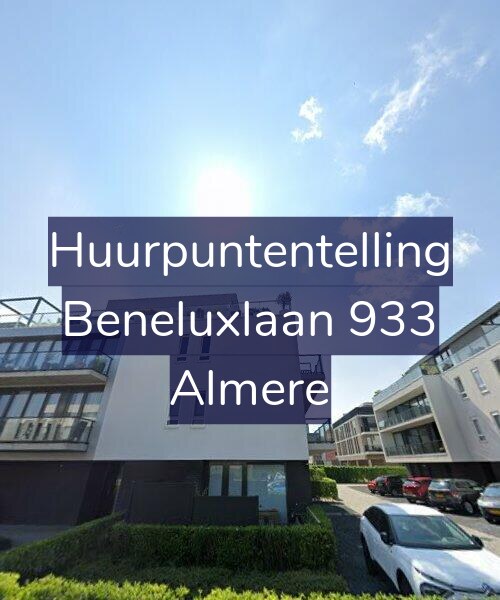 Foto gevel Huurpuntentelling voor Beneluxlaan 933, Almere