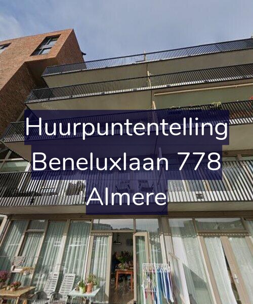 Foto gevel Huurpuntentelling voor Beneluxlaan 778, Almere