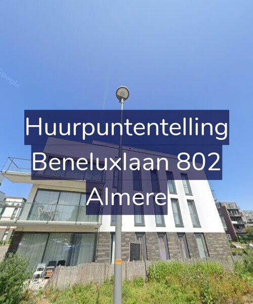 Foto gevel Huurpuntentelling voor Beneluxlaan 802, Almere