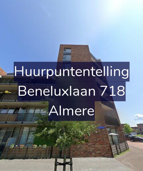 Foto gevel Huurpuntentelling voor Beneluxlaan 718, Almere