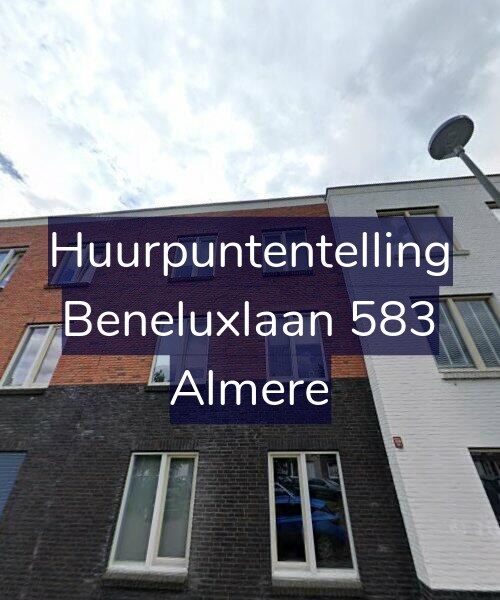 Foto gevel Huurpuntentelling voor Beneluxlaan 583, Almere