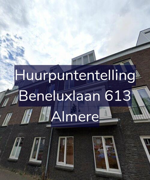 Foto gevel Huurpuntentelling voor Beneluxlaan 613, Almere