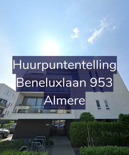 Foto gevel Huurpuntentelling voor Beneluxlaan 953, Almere