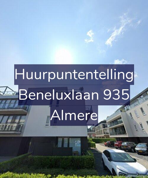 Foto gevel Huurpuntentelling voor Beneluxlaan 935, Almere