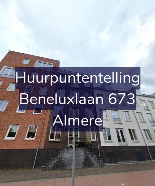 Foto gevel Huurpuntentelling voor Beneluxlaan 673, Almere