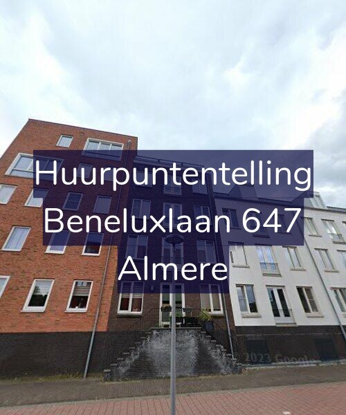 Foto gevel Huurpuntentelling voor Beneluxlaan 647, Almere