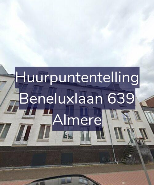 Foto gevel Huurpuntentelling voor Beneluxlaan 639, Almere
