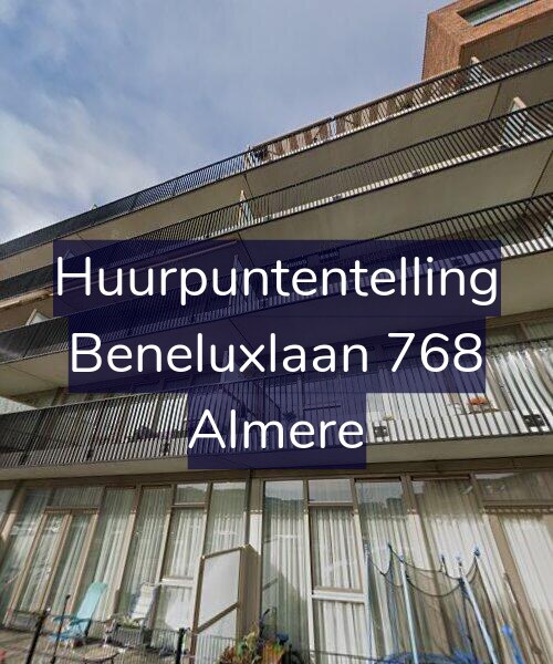 Foto gevel Huurpuntentelling voor Beneluxlaan 768, Almere
